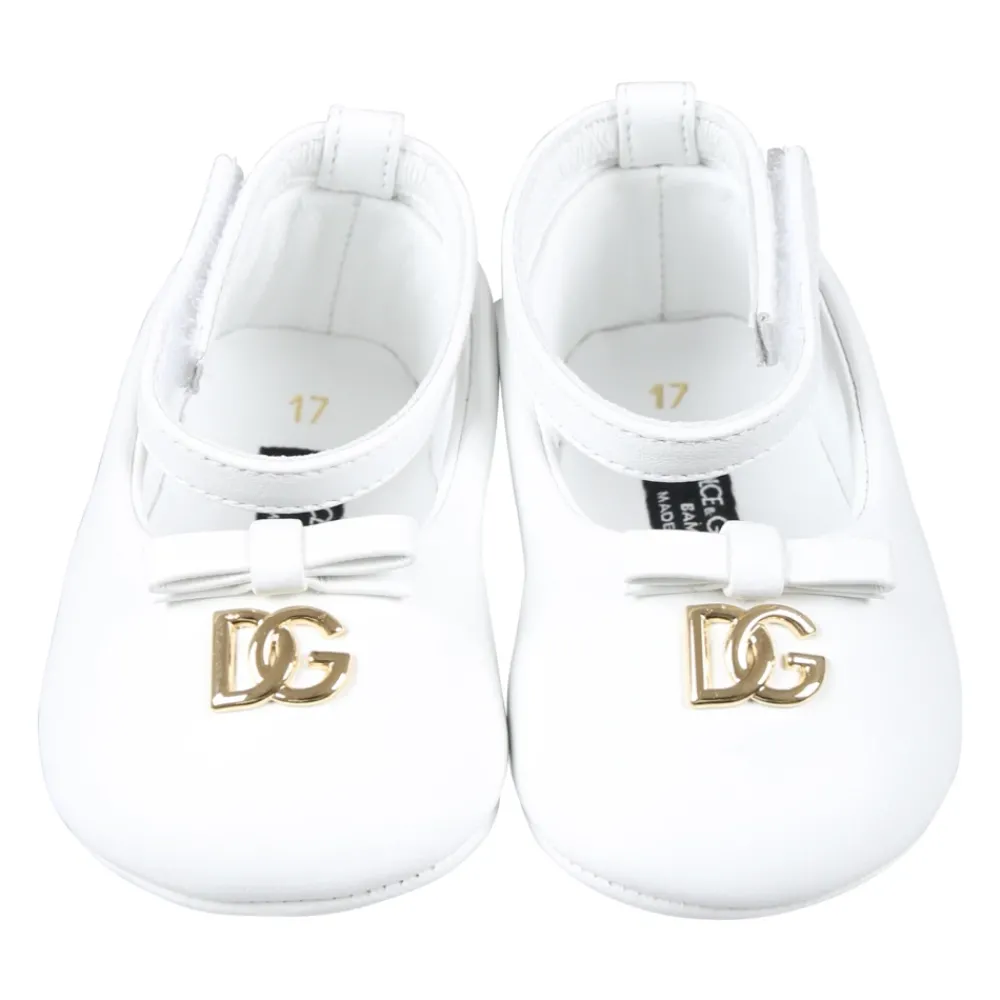 Dolce & Gabbana Ballerina'S^te Leren Balletflats met Strik