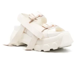 DAMES Rick Owens te Leren Casual Sandalen met Open Teen