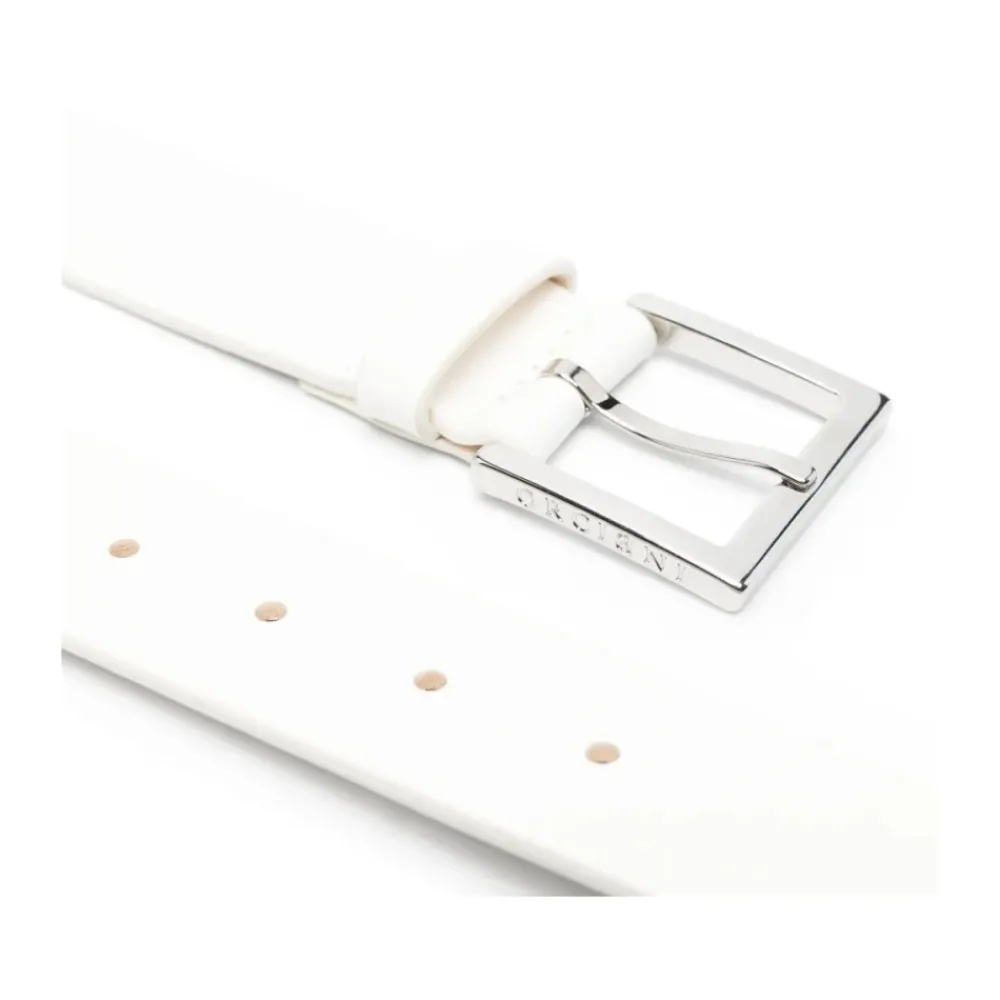 Heren Orciani te Leren Riem met Pin-Gesp