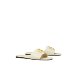 DAMES Tory Burch te leren sandalen met T-plaat