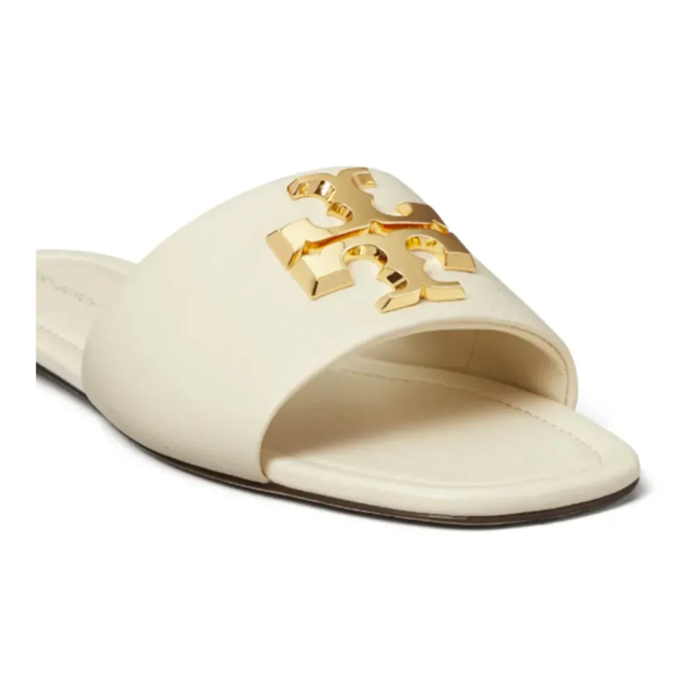 DAMES Tory Burch te leren sandalen met T-plaat