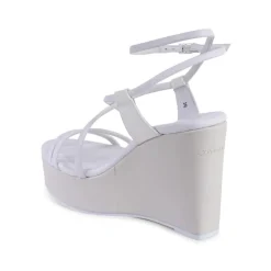 DAMES Calvin Klein Sleehakken^te leren sleehak sandalen