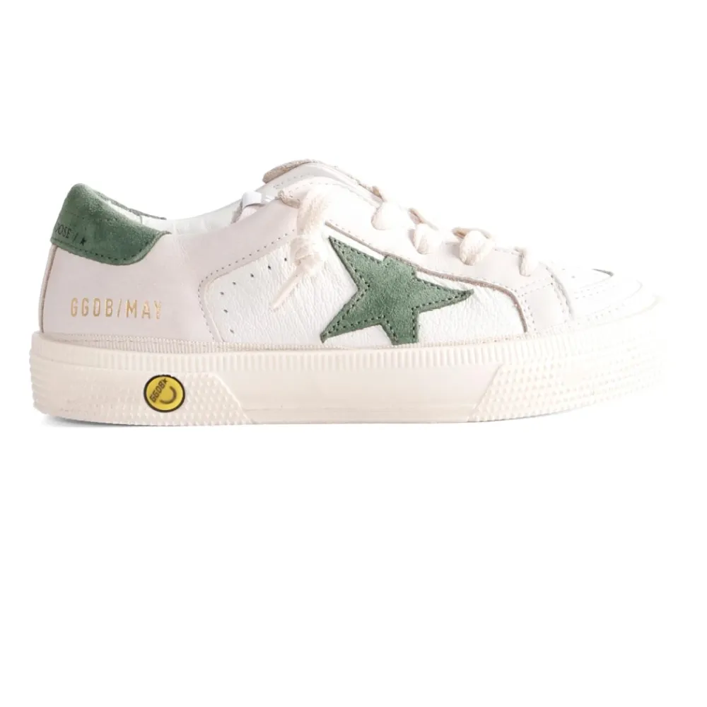 Golden Goose Sneakers^te Leren Sneakers met Groen Detail