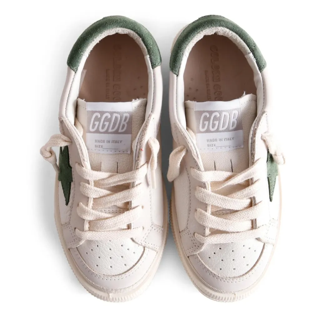 Golden Goose Sneakers^te Leren Sneakers met Groen Detail