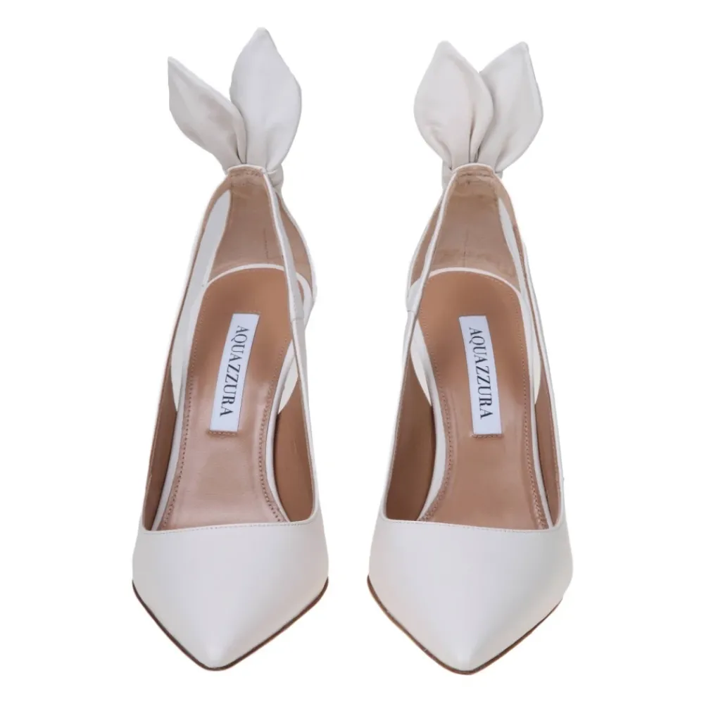 DAMES Aquazzura Pumps^te Leren Strik Pumps