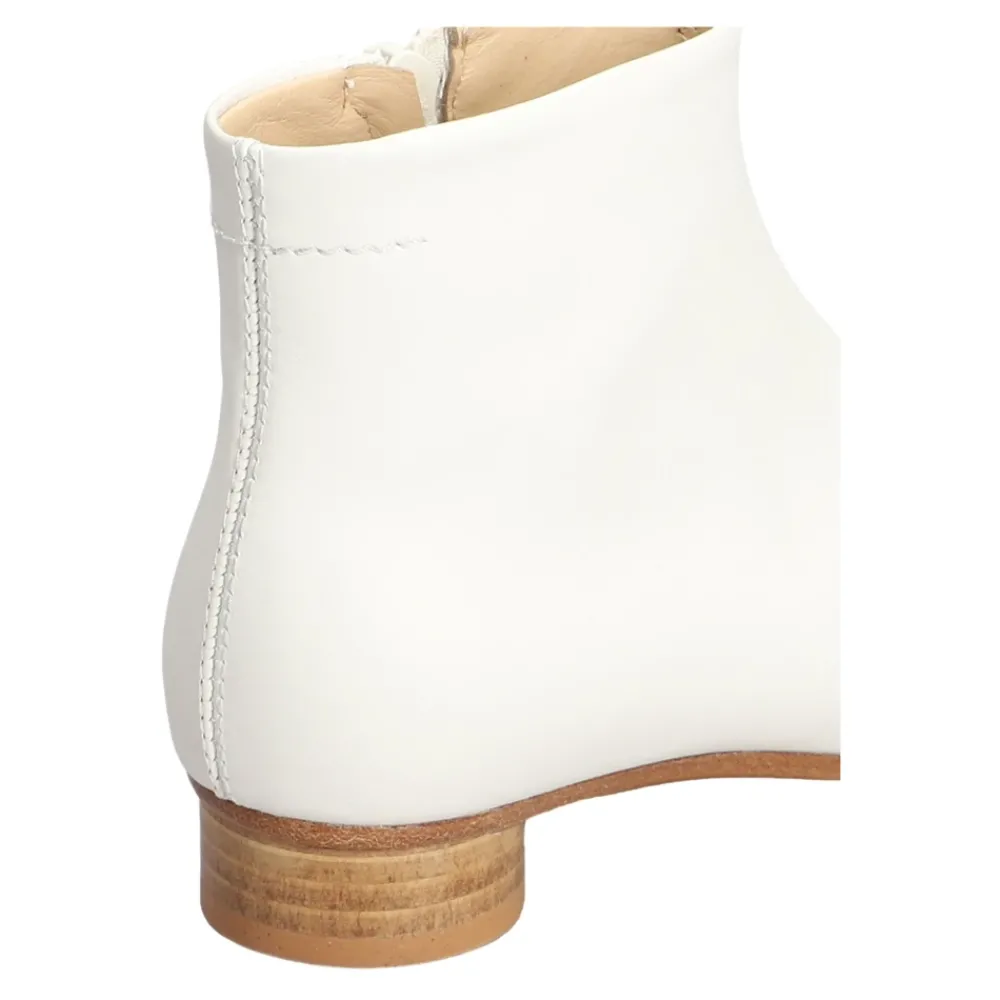 Maison Margiela te Leren Vierkante Neus Schoenen met Rits