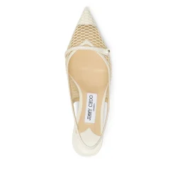 DAMES Jimmy Choo te Mesh Lage Hak Slingback Schoenen