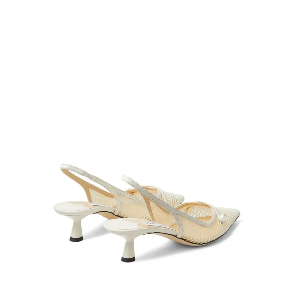 DAMES Jimmy Choo te Mesh Lage Hak Slingback Schoenen