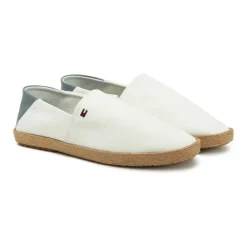 Heren Tommy Hilfiger Espadrilles^te platte schoenen, geborduurd logo, ronde neus