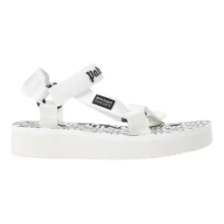Heren Palm Angels te rubberen sandalen met logoband