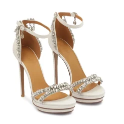 DAMES Kazar te sandalen uit de trouwcollectie versierd met kristallen