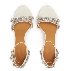 DAMES Kazar te sandalen uit de trouwcollectie versierd met kristallen