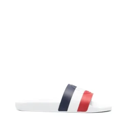 Heren Moncler te Slide Sandalen met Logoband