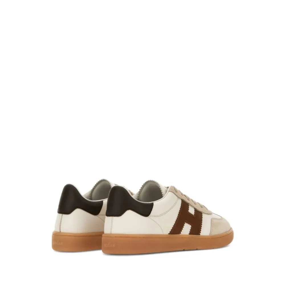 DAMES Hogan Witte Sneakers met Logo Panelen