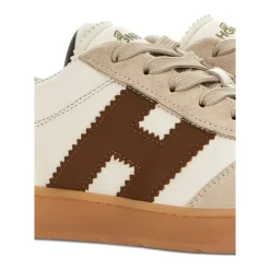 DAMES Hogan Witte Sneakers met Logo Panelen