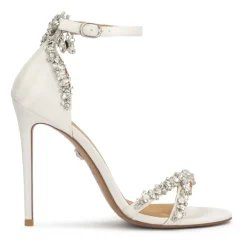 DAMES Kazar te trouwsandalen versierd met zirkonen