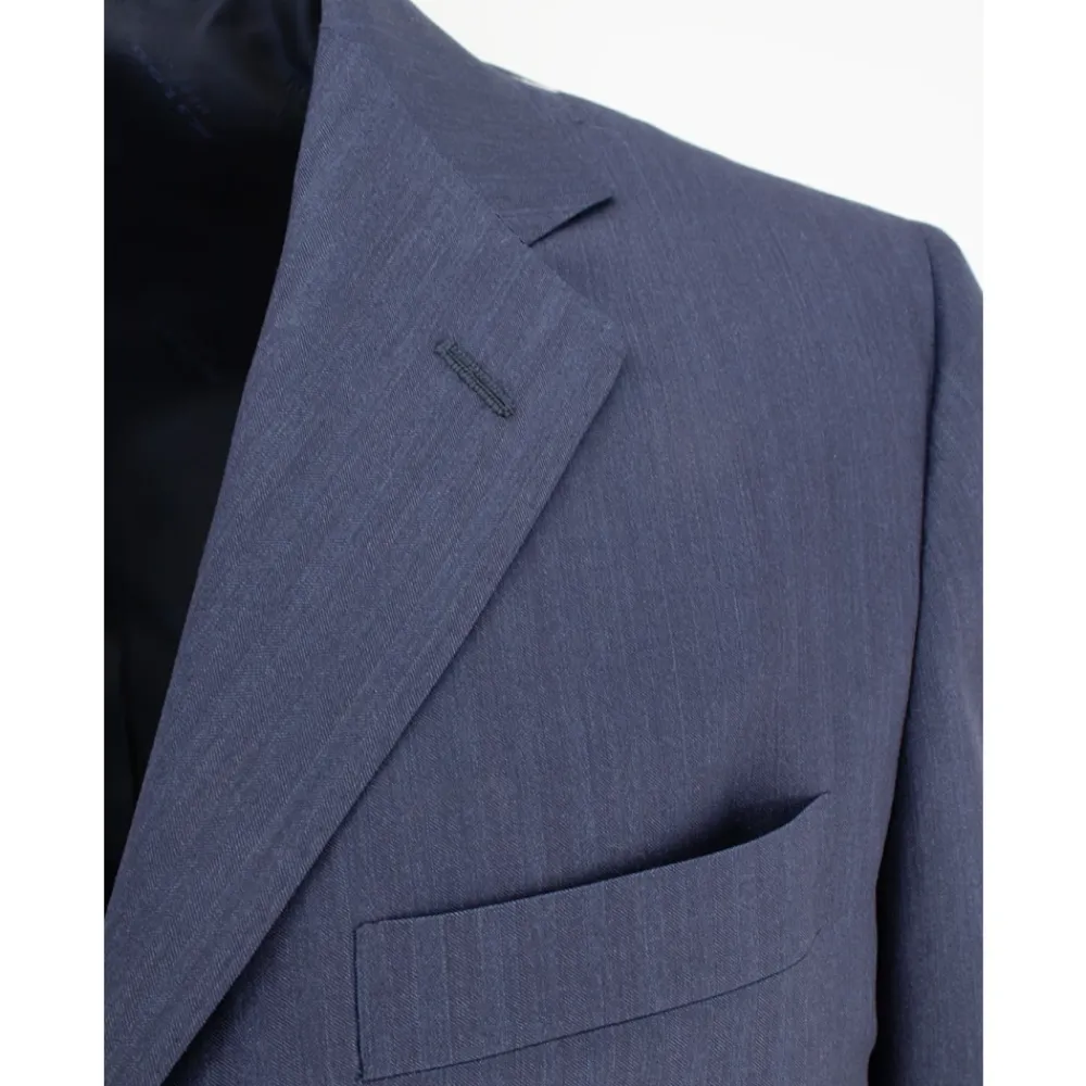 Heren Kiton Kostuums^Wol en Zijde Formeel Pak