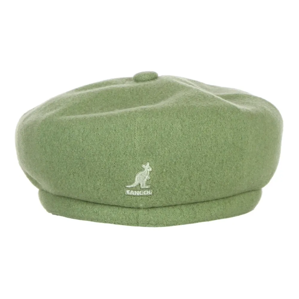 Heren Kangol Hoeden^Wol Spitfire Oil Green Flat Cap