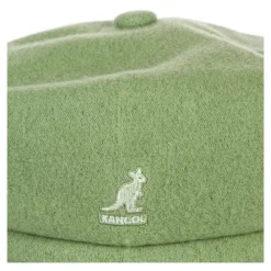 Heren Kangol Hoeden^Wol Spitfire Oil Green Flat Cap