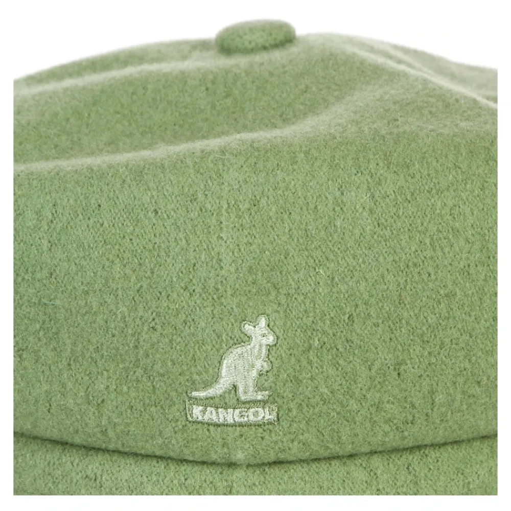 Heren Kangol Hoeden^Wol Spitfire Oil Green Flat Cap