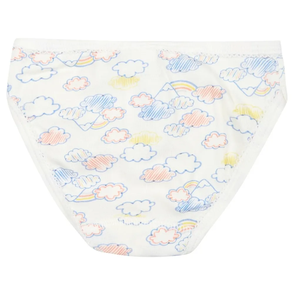Petit Bateau Wolken Strepen Multicolor Briefs Set