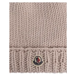 Moncler Wollen Beanie met Logo Patch