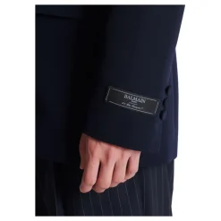 Heren Balmain Wollen blazer met kristal patch