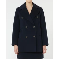 DAMES Max Mara Trenchcoats & Mantels^Wollen dubbelrijige cabanjas
