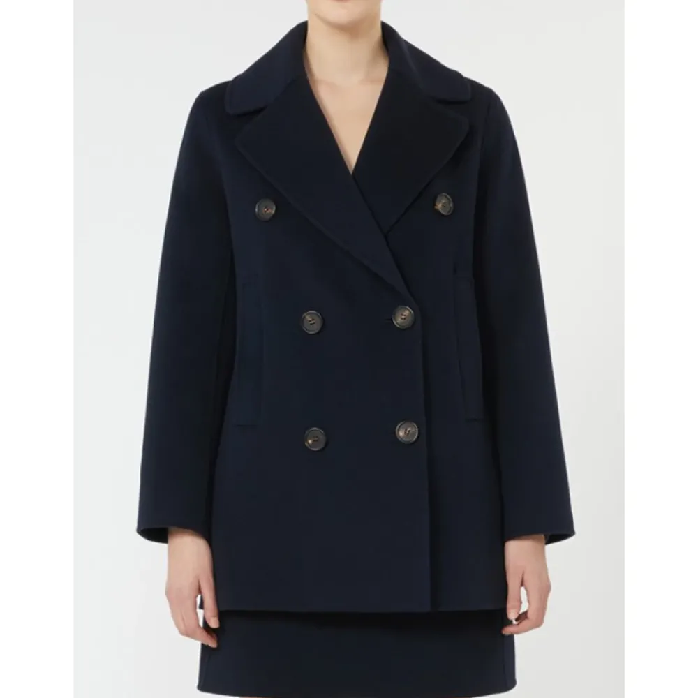 DAMES Max Mara Trenchcoats & Mantels^Wollen dubbelrijige cabanjas