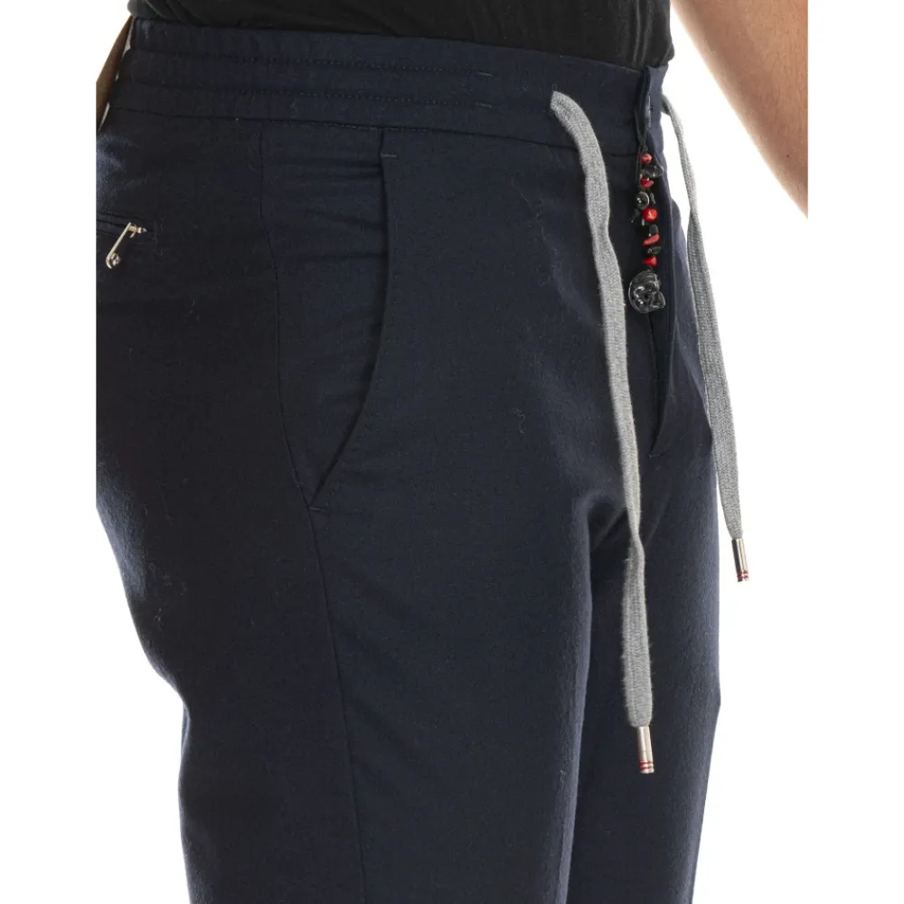 Heren Marco Pescarolo Broeken^Wollen Joggerbroek