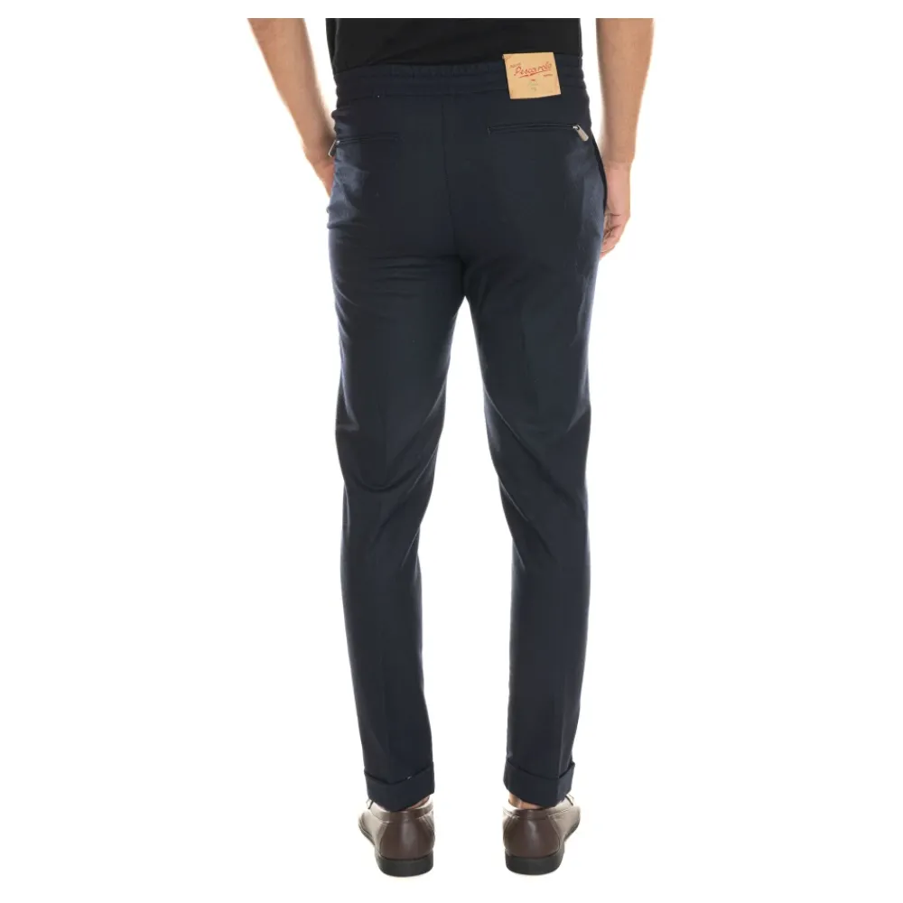 Heren Marco Pescarolo Broeken^Wollen Joggerbroek