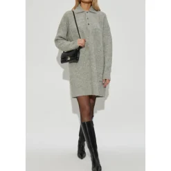 DAMES Ami Paris Jurken^Wollen jurk met kraag