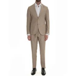 Heren Paoloni Wollen Linnen Jas met Zakken