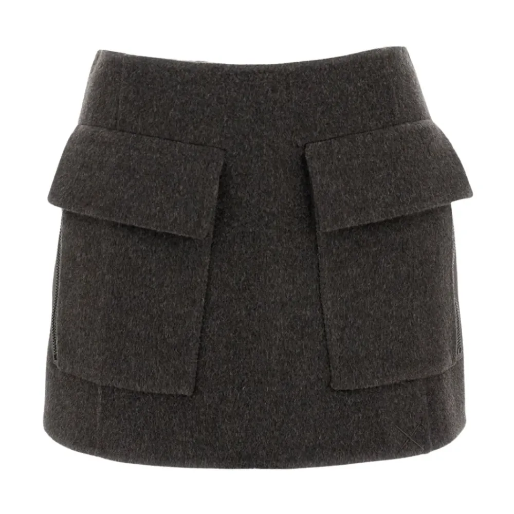 DAMES P.A.R.O.S.H. Rokken^Wollen Mini Rok