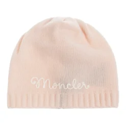 Moncler Mutsen En Petten^Wollen muts met geborduurd logo