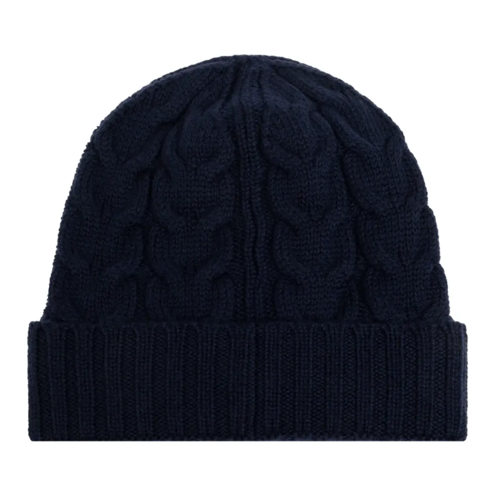 Moncler Mutsen En Petten^Wollen muts met logopatch