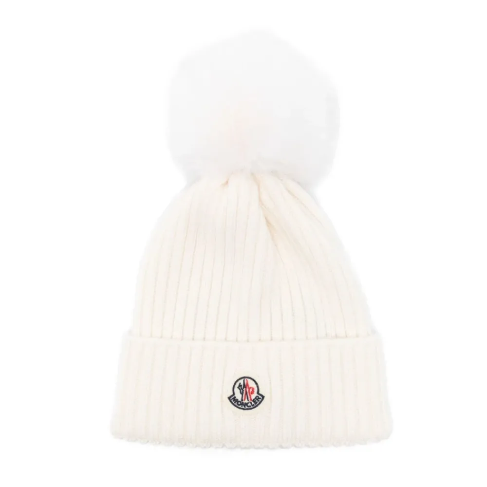 Moncler Wollen muts met pompon