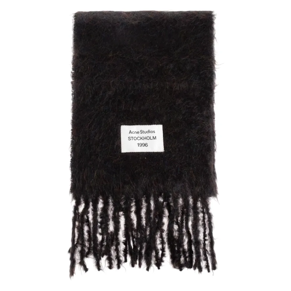 Heren Acne Studios Wollen sjaal met logo