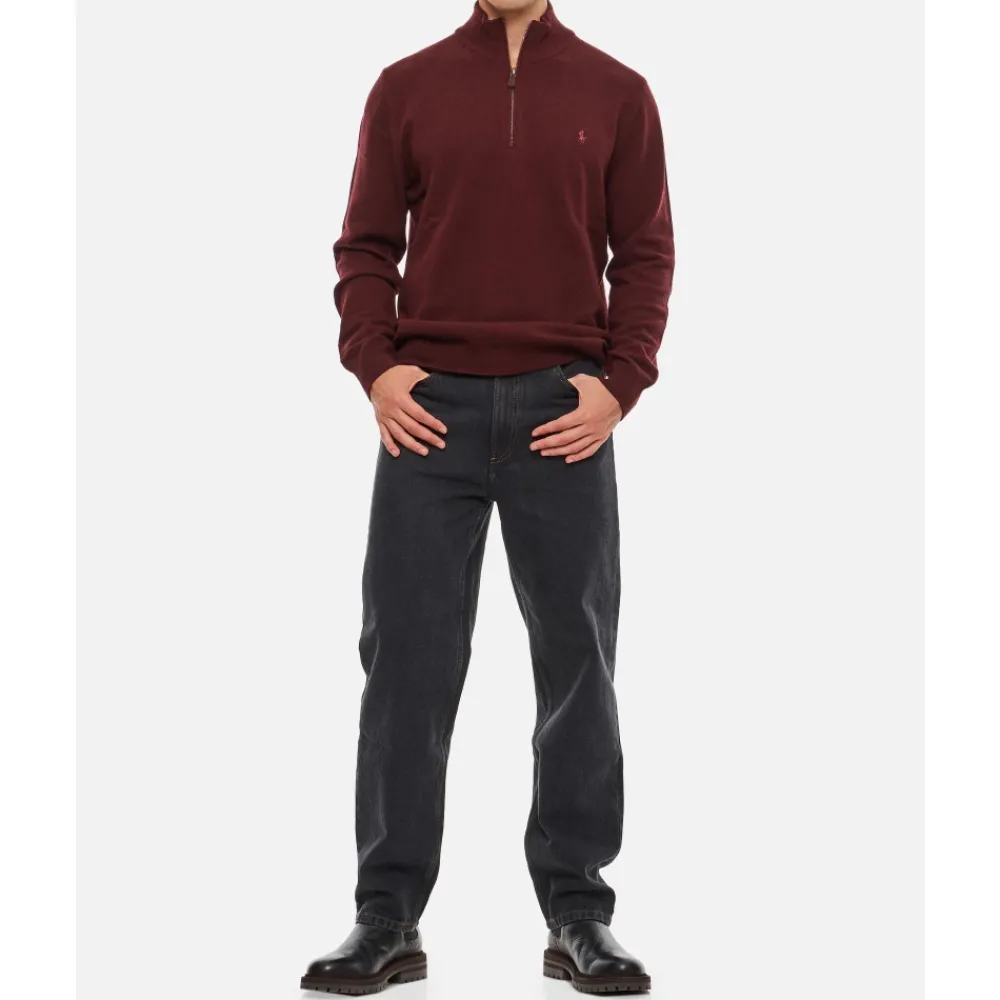 Heren Polo Ralph Lauren Wollen Trui Met Rits