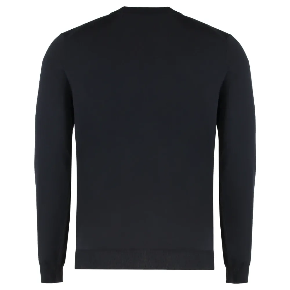 Heren SLOWEAR Truien & Vesten^Wollen trui met ronde hals