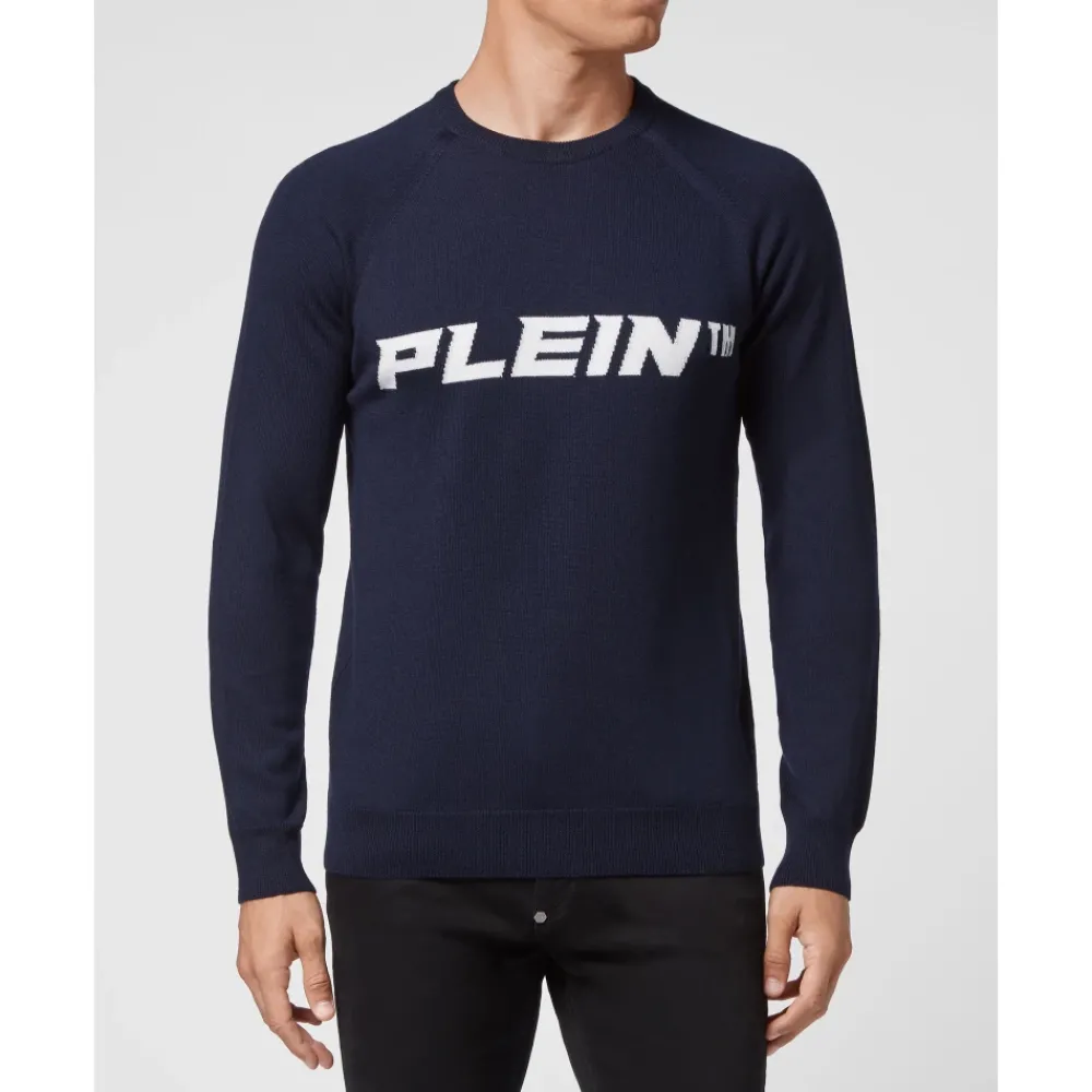 Heren Philipp Plein Truien & Vesten^Wollen Trui Ronde Hals