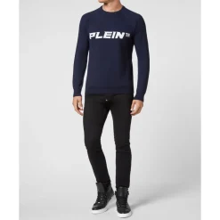 Heren Philipp Plein Truien & Vesten^Wollen Trui Ronde Hals