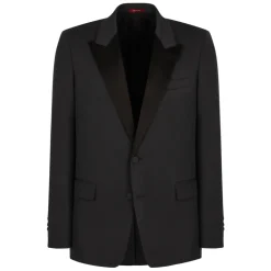 Heren Gucci Kostuums^Wollen Tweedelig Pak met Satijnen Kraag