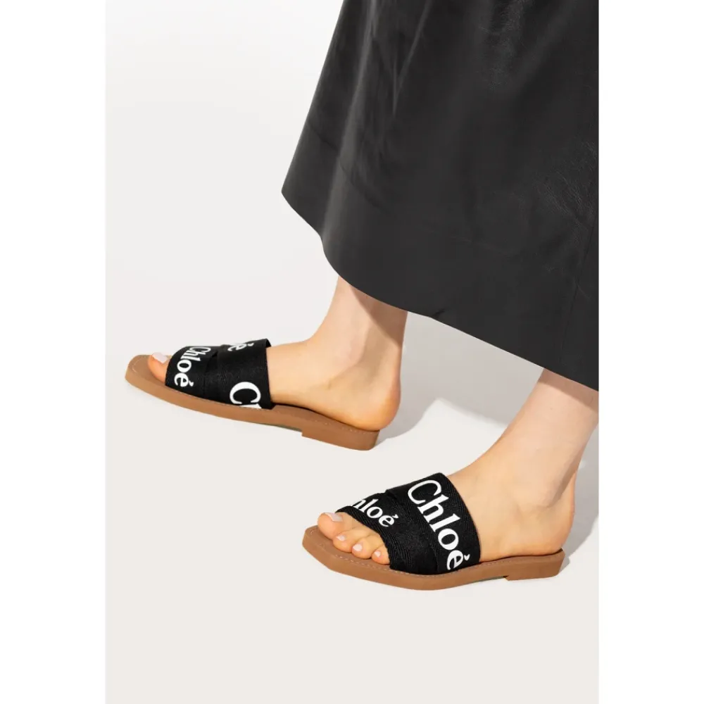 DAMES Chloé Woody Flat Mule