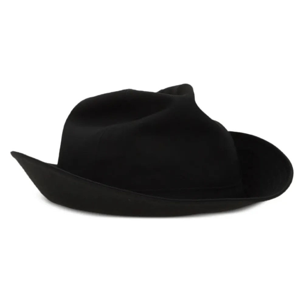 DAMES Yohji Yamamoto Wool Gabardine Fedora Hat
