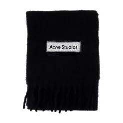 Heren Acne Studios Wool Logo Scarf