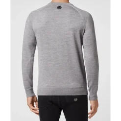 Heren Philipp Plein Wool Pullover Round Neck