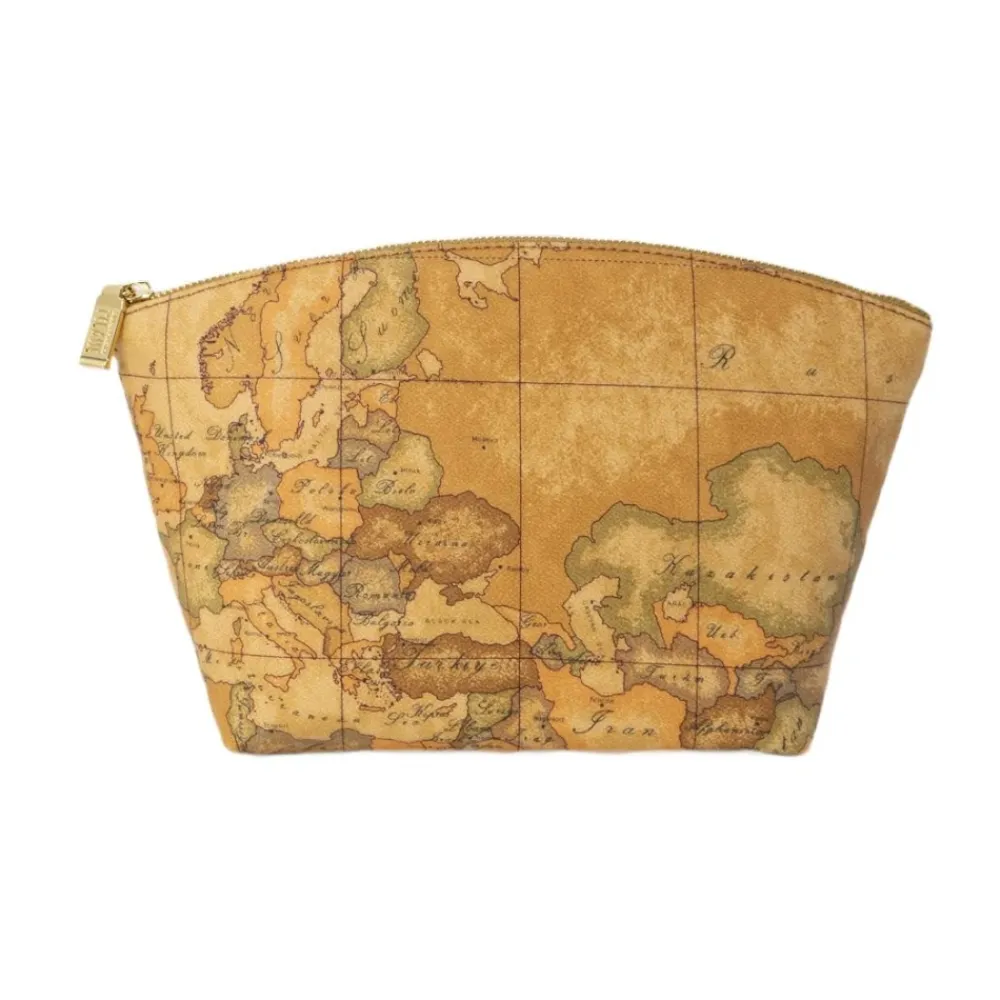 DAMES Alviero Martini 1a Classe Clutches^World Map Cosmetic Case