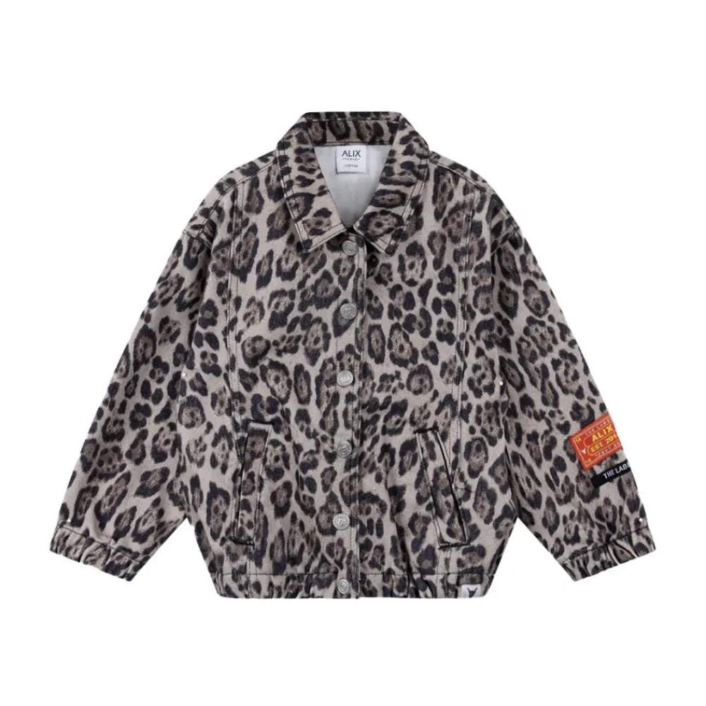 ALIX The Label Woven Jaguar Denim Jacket