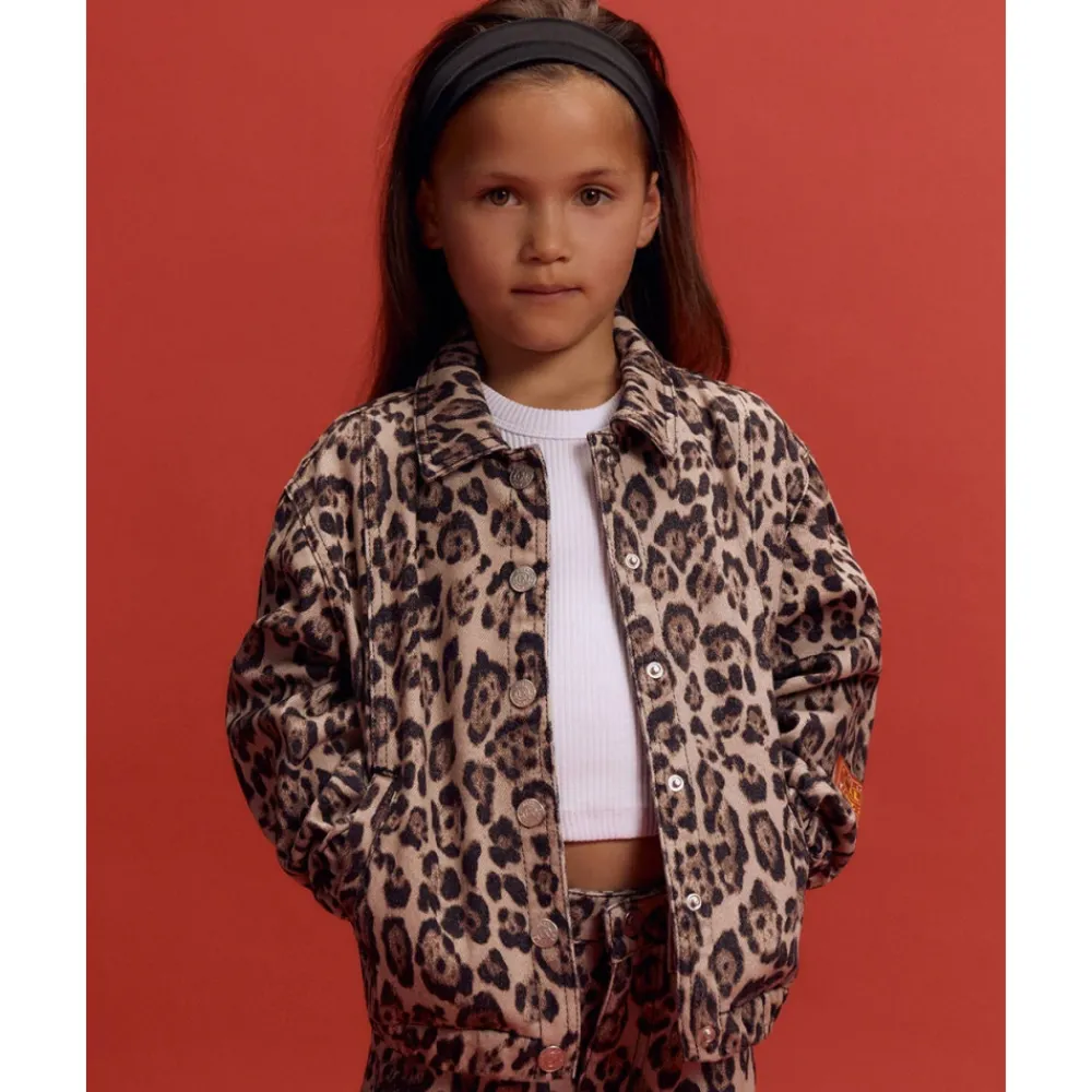 ALIX The Label Woven Jaguar Denim Jacket